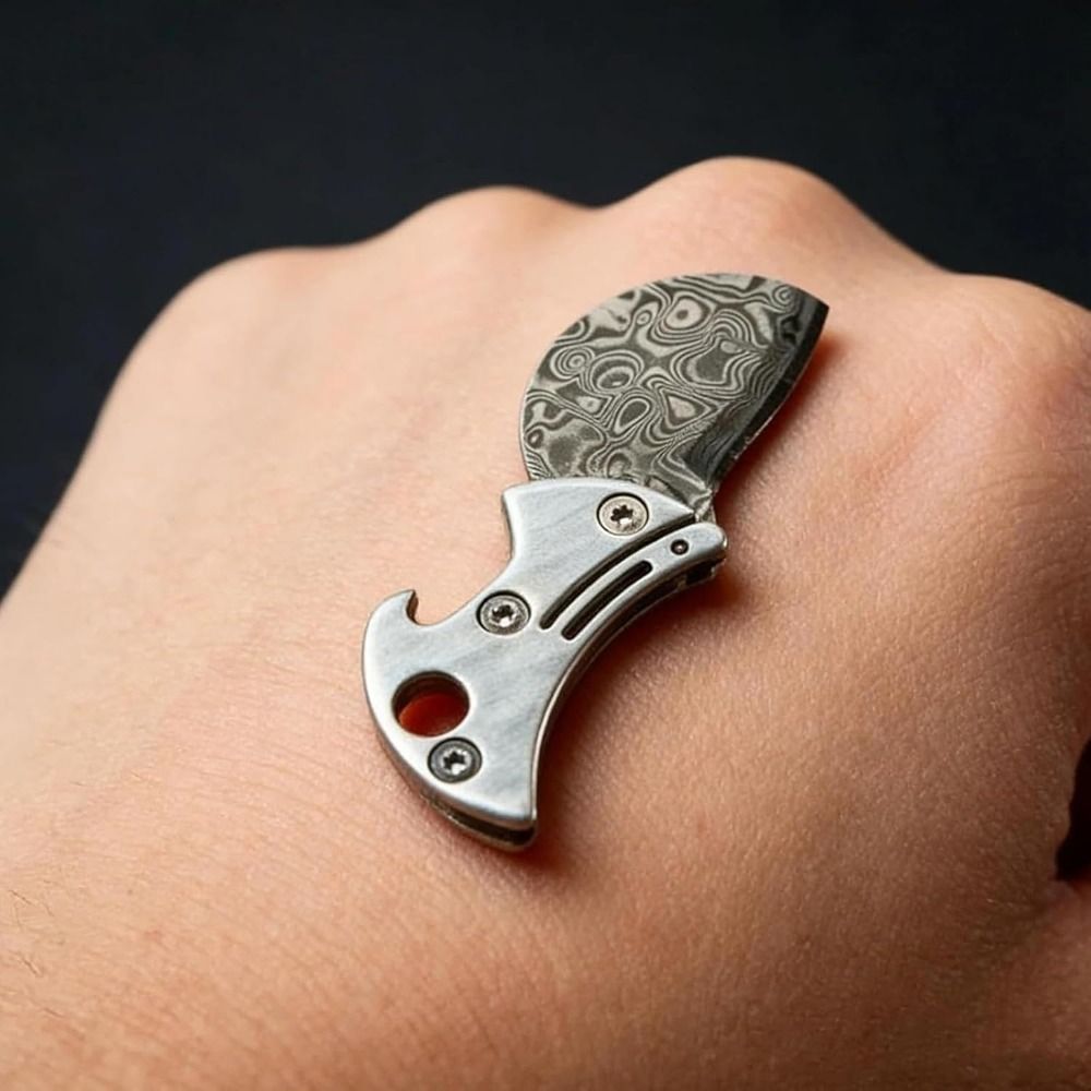 Edc Every Day Carry おもちゃ - Abrebotellas Portátil de Titanio, Diseño Práctico,