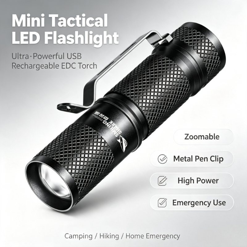 SMILING SHARK Linterna LED Tác - Edc (Every Day Carry reseña y precio