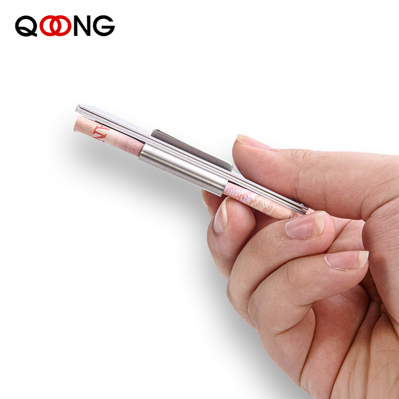 QOONG Acero inoxidable delgado - Money Clip Magnetic reseña y precio