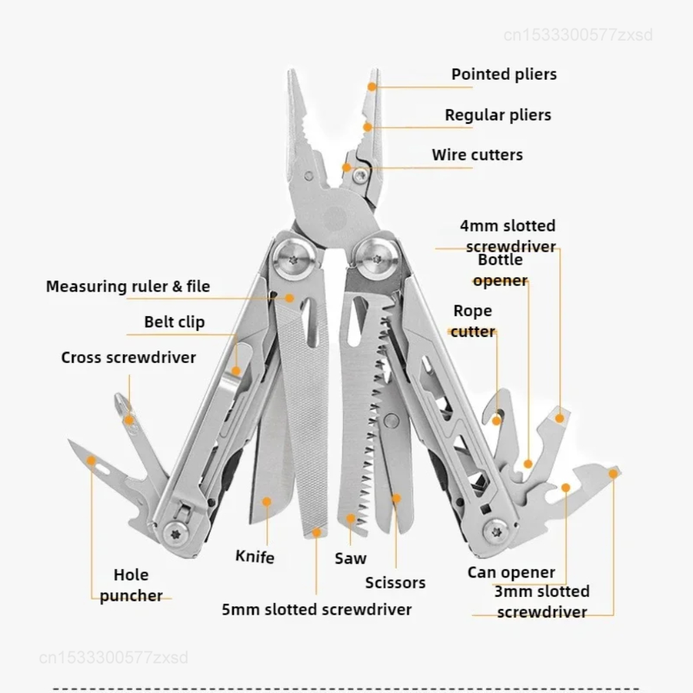 Alicates tácticos plegables pa - Edc Carry Pliers reseña y precio