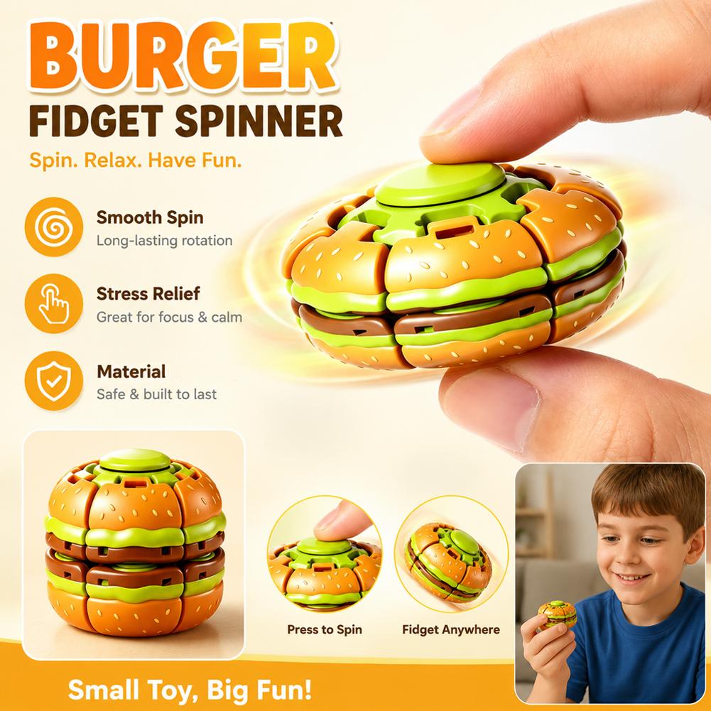 Juguete Antiestrés Humburger F - Fidget Spinner Bearing reseña y precio