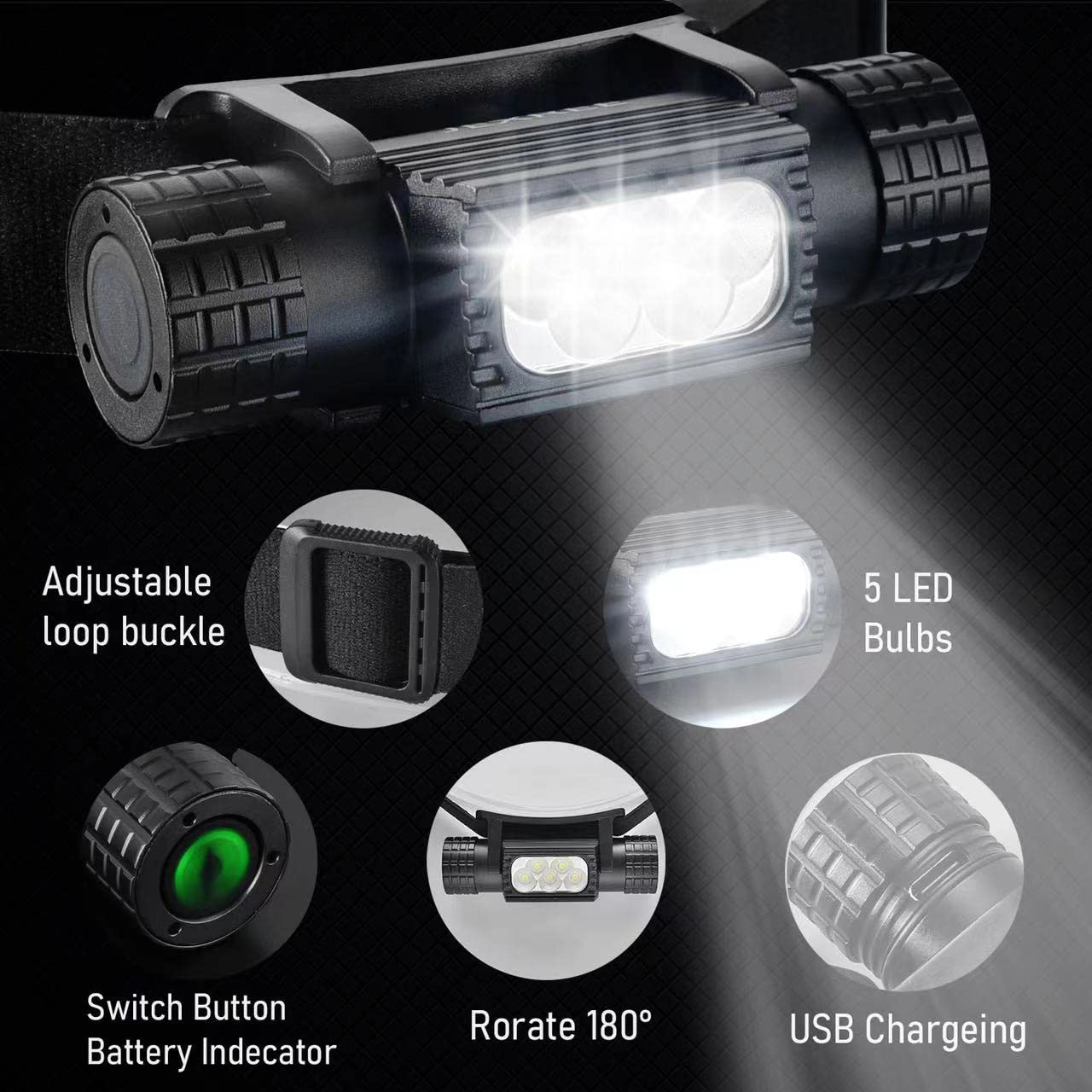 Linternas frontales LED recarg - Edc (Every Day Carry reseña y precio